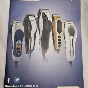 Wahl Color Pro Home Haircutting Kit Set with Color Coded Guards With Manual